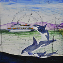 Painting--Acrylic-SeascapeWhale Watchers