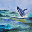 Painting--Acrylic-SeascapeJumping the White Caps