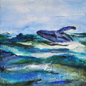 Painting--Acrylic-AnimalsWave Jumping