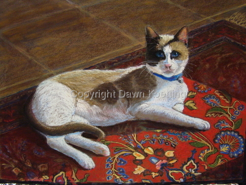 Painting-Animals-The Purr-sian Cat
