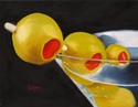 Painting--Oil-Still LifeSlipping Into a Dry Martini