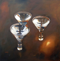 Painting--Oil-Still LifeThree Glasses Waiting