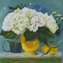 Painting--Oil-FloralA Peony Among Friends
