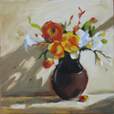 Painting--Oil-FloralFlowers in the Sun