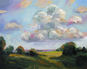 Painting--Oil-LandscapeQuick Summer Rain