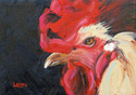 Painting--Oil-AnimalsCock of the Walk
