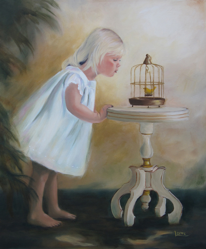 Painting-Figurative-Can I Keep Him?