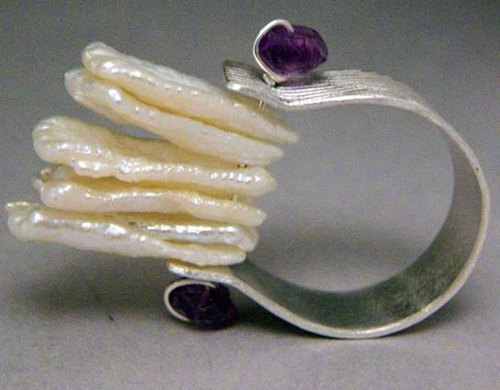 Pearl and Amethyst Ring