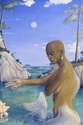 Painting--Murals-AllegoricalLAUGHING BUDDHA IN THE CARRIBEAN (detail)