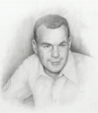 Drawing--Pencil-PortraitHerbert Floyd (Mac) Magoon (1929-2005) at age 24