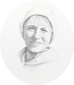 Drawing--Charcoal-PortraitBarbara Anne Odermat (1946-2006) at age 59