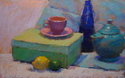 Painting--PastelsCobalt and Pink Cup