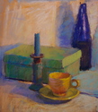 Painting--Pastels-Still LifeCobalt and Yellow Cup