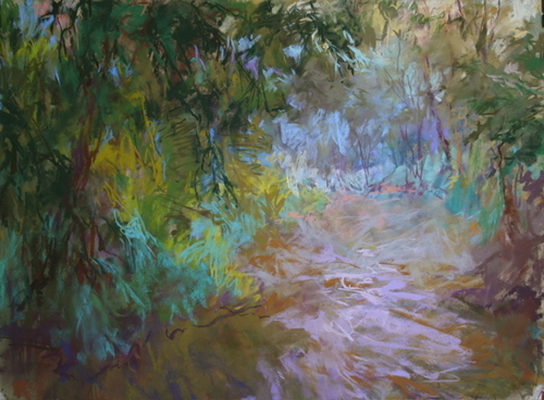 Painting-Landscape-Along The Run