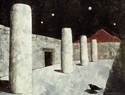 Painting--Watercolor-AllegoricalPlaza of the Raven