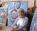 The artist surrounded by her art work The%20artist%20surrounded%20by%20her%20art%20work (thumbnail)