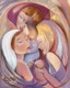 Painting--Acrylic-AbstractThe Mothers -acrylic on canvas 1992