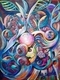 Painting--Acrylic-AbstractThought Form with Lavender -acrylic on canvas