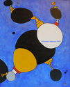Painting--Acrylic-ConceptualMolecular Virus Connection- Invasion