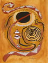 Painting-Life Shield / Mandala -Visions on Cave Wall