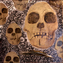 Mixed Media-Vision Seekers-Memento Mori-The Ancestors of the Family speaking to me #3