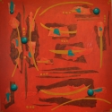 Mixed Media-Wallpaper Colorforms #8