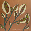 Painting--Acrylic-FloralStar Tulips on Branches