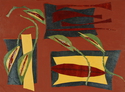 Mixed Media--On Canvas-RepresentationalStar Tulips # 4