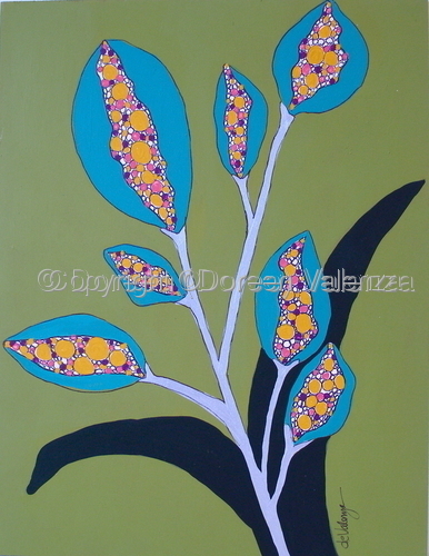 Painting-Botanical-Butterfly Pods#2
