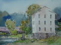 Covered Bridge by the Mill