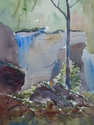 watercolor, landscape, kentucky - Landscape Painting