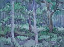 Trees in Green and Violet
