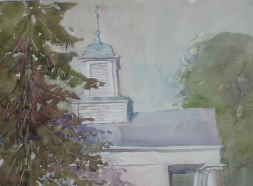 Painting-Watercolor-Hanover Chapel