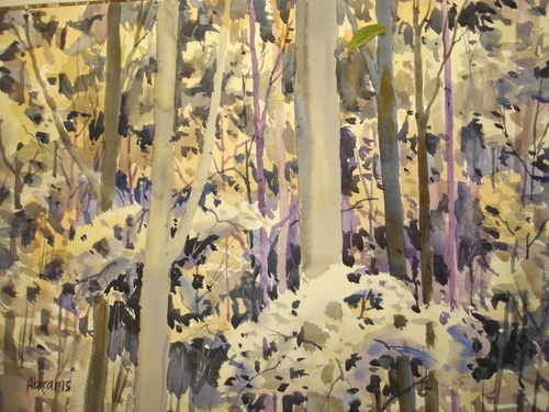 Painting-Watercolor-West Wood Trees