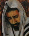 Painting--Oilman in prayer