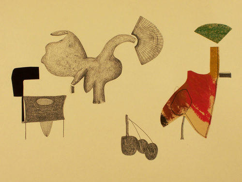 Mixed Media-Non-representational-Micro Net