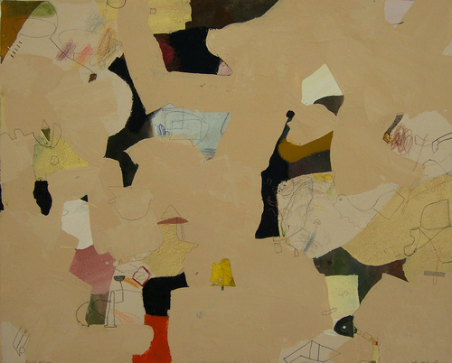 Mixed Media-Non-representational-Police Action