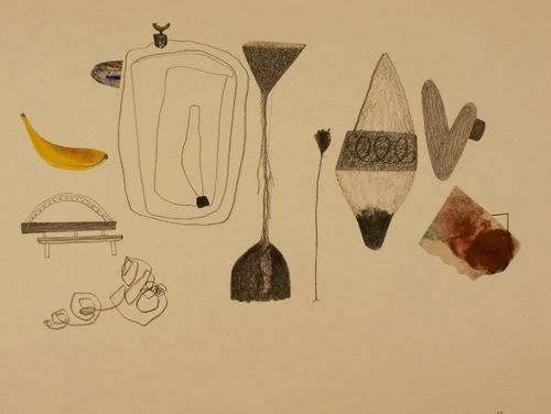 Drawing-Figurative-Banana Split
