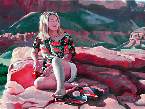 Painting-Oil-Kavarra, Searching for Life