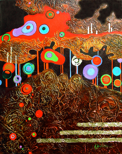 Painting-Acrylic-The Happy Feeling in the Morning