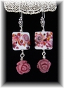 Donna Saletrik - "Monet's Early Rose" earrings