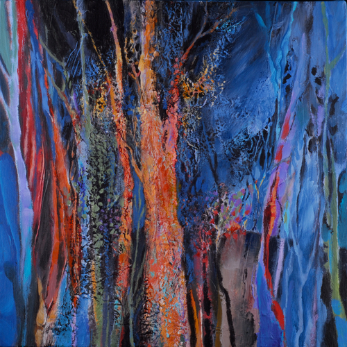 Painting-Acrylic-Blue Shadows