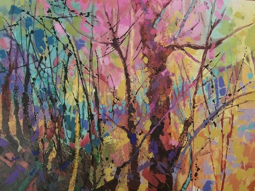 Painting-Acrylic-Song of the Woods  #11