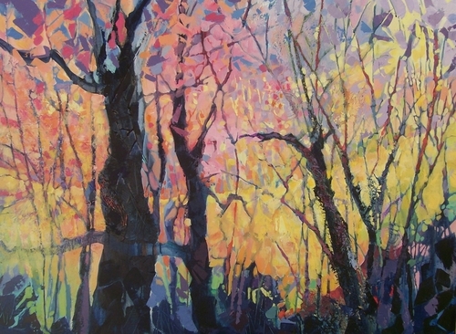 Painting-Acrylic-Song of the Woods  #13