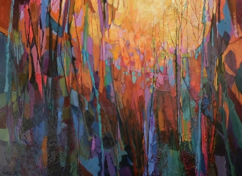 Painting-Acrylic-Song of the Woods #7