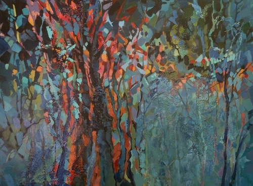 Painting-Acrylic-Song of the Woods #15