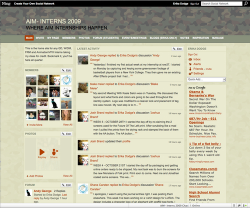 Internship Class Site