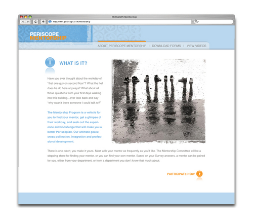Periscope Mentorship Website (Internal)