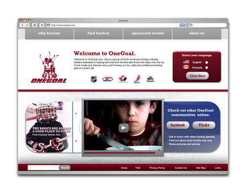 OneGoal Website Redesign 2009