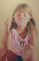 Drawing--Colored pencil-FigurativeBubble Blessings